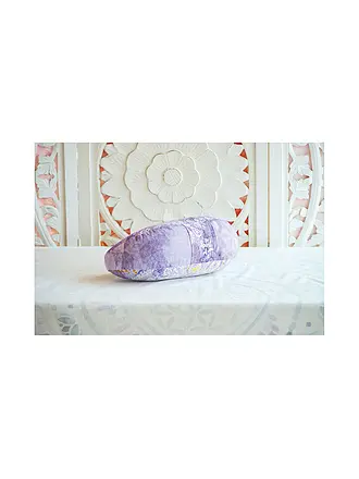 THE SPIRIT OF OM | Cojín de meditación media luna jade/naranja | bunt